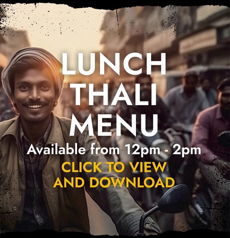 Lunch Thali menu
